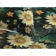 thumbnail image 3 of Ambesonne Vintage Quilted Bedspread Set 3 Pcs, Sunflowers Corns Pattern, Queen, Earth Yellow Fern Green, 3 of 4