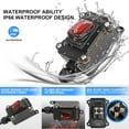 thumbnail image 3 of Waterproof On Off Toggle Switch with Red Light Rocker Button Inline Cord Switch DPST AC/DC 20A-125V,16A-250V,30A-24V,35A-12V, IP66, 3 of 12