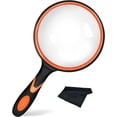 thumbnail image 1 of Jinsinto Magnifying Glass 10X Large Handheld Magnifier Reading Magnifier for Elderly Kids with Shatterproof Non-Slip Cloth Soft Hand Grip 10X Magnifying Glass for Observation Hobbies, N, 1 of 5