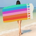thumbnail image 3 of Xinwanna Beach Towel Breathable Strong Absorption Microfiber Cartoon Printing Summer Body Shower Towel Cloth Daily Use (Type E), 3 of 13
