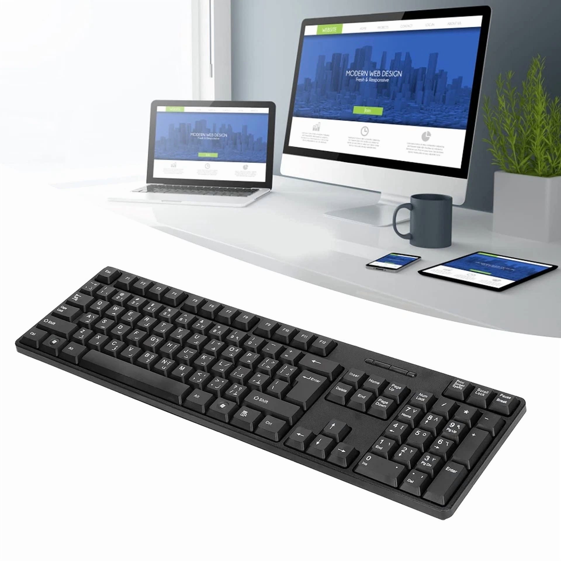 CRESTIN- Kafuty-1 Mc-689 Usb Wired Computer Keyboard Damaged Box
