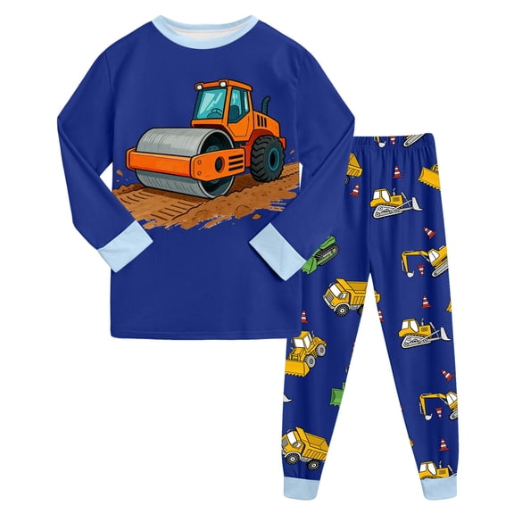 Hessimy Toddler Boys Girls Spring 2Pcs Long Sleeve Sweatshirt Tops Soft Casual Pants Sweatsuit, Spring Sweat Set, 3-24M/1-12T(Blue,8-9 Years)