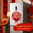 thumbnail image 3 of Red Chinese New Year Decorations Fu Character New Year New Year Home Decor Decor Lanterns Flocked Spring Festival, 3 of 8