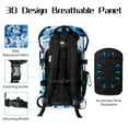 thumbnail image 6 of AFISHTOUR Waterproof Backpack, 35L Roll-Top Floating Dry Bag Backpack for Kayaking, Hiking (Blue), 6 of 9