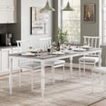 thumbnail image 4 of EDTara Rustic 71" Dining Room Table, Long Wooden Table with Strong Legs, Ideal for Big Family Meals and Parties, 4 of 8