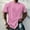 Pink, variant on Men's Plain Crew Neck Short Sleeve T Shirt Cotton Blend Loose Fit Solid White Basic Casual Tee,XL