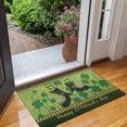thumbnail image 6 of Happy St. Patrick''s Day Door Mats Happy Elf Gold Coin and Green Lucky Shamrocks Printed Indoor Outdoor Entrance Rugs Home Welcome Doormat Holiday Decoration Floor Mat 17 x 30 Inch, 6 of 6