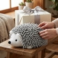 thumbnail image 6 of REGALWOVEN 1 Pack Cute Animal Chenille Hanging Hand Towel, Absorbent Soft Bathroom Decorative Towel for Kitchen Grey 10" x 6", 6 of 6