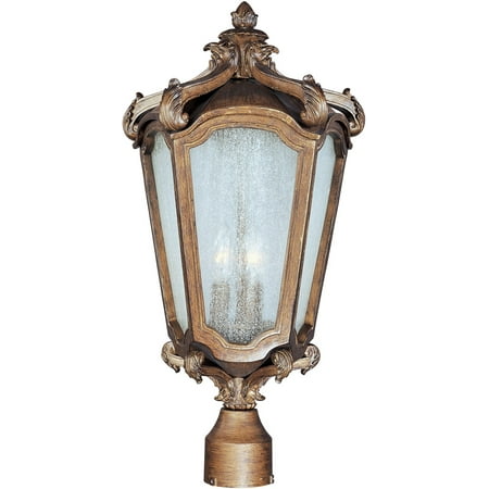 Maxim Lighting Bastille VX 3-Lt 22.5" Outdoor Post Mt, Walnut
