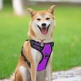 thumbnail image 2 of Arnés para perros PoyPet, chaleco cómodo reflectante sin tirones, morado, 2 of 6