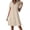 Khaki, variant on YuXingFu Cocktail Dresses for Women Maxi V-Neck Plus Size Womens Dress Short Sleeve for Home Long Casual Summer White S