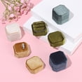 thumbnail image 3 of New Velvet Jewelry Box Octagonal Ring Box Double Ring Box Wedding Ring Box with Detachable Lid Jewelry Organizer Storage 6, 3 of 6