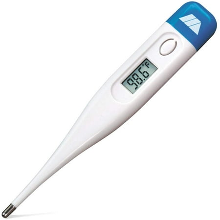 Mabis Digital Thermometer for Babies, Children and Adults for Oral, Rectal/Underarm Use Clinically Accurate within 60 Seconds, Blue