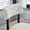 Black White, variant on Set of 2 Light Gray Upholstered Dining Chairs with Rubberwood Legs, Modern Fabric Seating for Dining Room, 18W x 24.5D x 38.25H