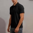 thumbnail image 4 of Zekutng Men's T-Shirts Striped Solid-Color Button-Down Short-Sleeve Shirt,Sizes M-3XL, 4 of 7