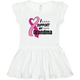 thumbnail image 3 of Inktastic Breast Cancer Awareness I Support My Grandma Pink Ribbon Girls Toddler Dress, 3 of 5