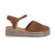 thumbnail image 2 of Alpargatas Plataforma Mujer Casual Café Gamuza 5 cm Castalia  Casual, 2 of 4