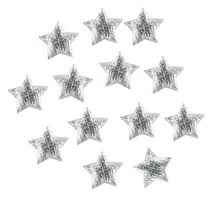 2025 Home Star Confetti - 2cm Gold/Silver/White, 100pc Five-Pointed Cloth Decor, for Christmas, Weddings & Party Embellishments