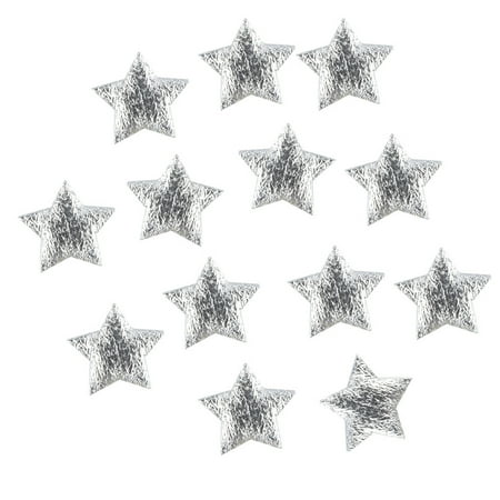

KUOZHUOW 100pc Gold Silver Cloth Christmas Five-pointed Star Confetti Home Decoration 2cm Water Beads Centerpieces Ideas