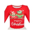thumbnail image 4 of Girls Dress Long Sleeve Christmas Owl Sparkling Sequin Tulle 5, 4 of 6