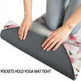 thumbnail image 3 of Pioneer Flower Floral Print Pattern Hot Yoga Mat Towel Non Slip for Hot Yoga - Quick-Drying Yoga Mat Cover with 4 Corner Pockets with Travel Bag - Hot Yoga Towel Non Slip 70"x26", 3 of 6