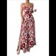 thumbnail image 1 of Mono de Pierna con Tirantes Pequeños y Estampado Retorcido Elegante para Mujer, y Verano 2025 Rojo XL, 1 of 10