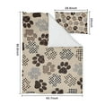 thumbnail image 5 of Paw Print Duvet Cover and Pillowcase Set for Single Bedding, Bedroom Accessories for Kids Teens, 5 of 5