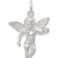 thumbnail image 1 of Sterling Silver Polished Full Angel Figure 3-D Pendant (26.83 X 18.3) Made In United States qc8412, 1 of 2