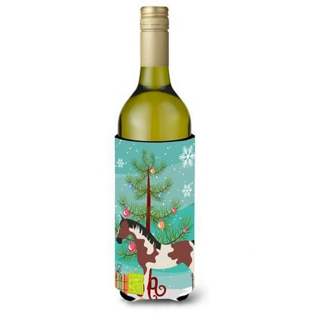 

Pinto Horse Christmas Wine Bottle Beverge Insulator Hugger