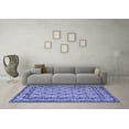 thumbnail image 3 of Ahgly Company Indoor Round Persian Blue Traditional Area Rugs, 5' Round, 3 of 4