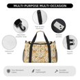 thumbnail image 4 of Easygdp Groovy Hippie Flower Mushrooms Bolsa de Gimnasio, Bolsa de Viaje Duffel, Bolsa de Fin de Semana con Compartimentos, Bolsa de Mano para Noche, 4 of 7