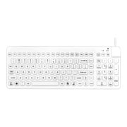 Man & Machine Low Profile Premium Waterproof Disinfectable Keyboard - White