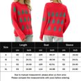 thumbnail image 2 of Suéter Pulls basiques pour femmes Tenue de vacances décontractée à motif d'arbre de Noël (Rouge S) Cgtredaw Rojo T S para Mujer, 2 of 6