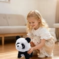 thumbnail image 3 of Plush Toy Panda with 6pcs Accessories Electronic Interactive Panda Walking Panda Toy Realistic Toys Barking Wagging Tail Panda Pet Care Gifts for Birthday Christmas, 3 of 6