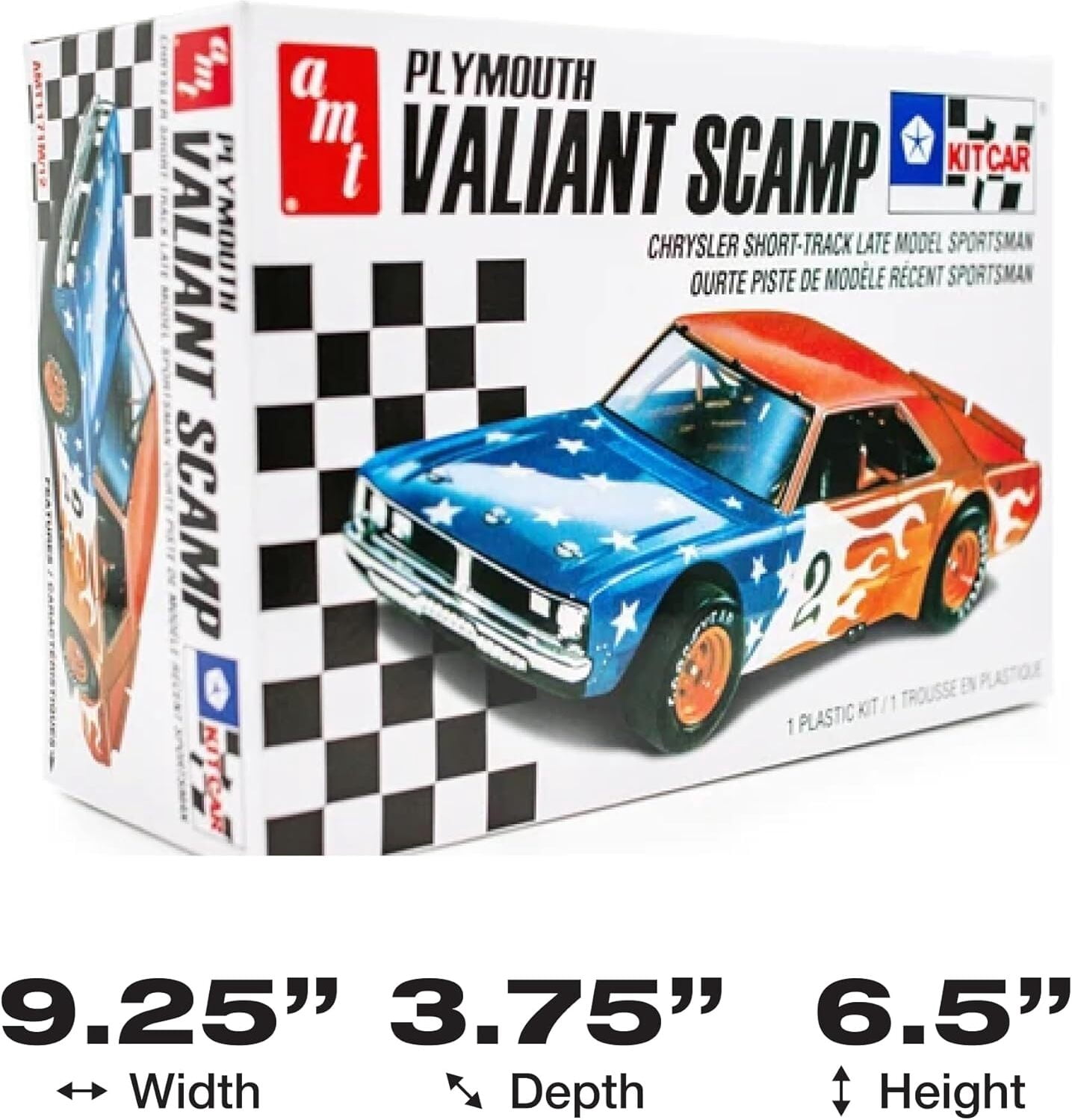 AMT Plymouth Valiant Scamp Kit Car 2T 1/25 Scale Model Kit