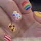 thumbnail image 5 of Pegatinas de uñas de arco iris, pegatinas de uñas divertidas de graffiti 3D, autoadhesivas, unicornio arcoíris, corazón sonriente, huevo, orgullo, pegatinas de manicura, decoración de uñas DIY para, 5 of 6