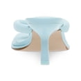 thumbnail image 2 of STEVE MADDEN Womens Light Blue Padded Moxxi Square Toe Kitten Heel Slip On Heeled Thong Sandals 8 M, 2 of 4