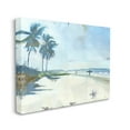 thumbnail image 3 of Stupell Industries Tropical Blue Beach Scene Surfers Coastal Painting Gallery Wrapped Canvas Print Wall Art, 3 of 5