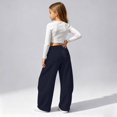 thumbnail image 2 of Landzoo Little Girls Athletic Pants Curved Leg Sweatpants With Pockets And Drawstring Fall Casual Kid Girls Baggy Trousers, 2 of 5
