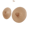 thumbnail image 2 of BIMEI Attachable Silicone Prosthetic Nipples Pre-Adhesive Reusable Washable Nipple Covers for Breast Forms ,Classic，Nude,1 pair,M, 2 of 5