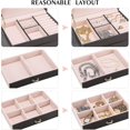thumbnail image 2 of Jewelery Box, Gifort Jewelery Box Watch Box Makeup Box With 2 Drawers 3 Layers Lockable Jewelery Chest With Mirror, For Necklaces, Rings, Bracelets, 2 of 4