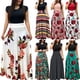 thumbnail image 3 of Más El Tamaño De Las Mujeres De Impresión Floral Vestido De Manga Corta Casual Maxi Vestidos De Fiesta Playa Bohe Casualespangjing, 3 of 4