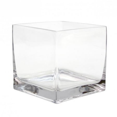 Koyal Wholesale Cube Square Glass Vase Set Of 12 Walmart Com
