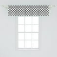 thumbnail image 2 of Ambesonne Geometric Window Valance, Ripple Circles, 54" X 12", Black White, 2 of 3
