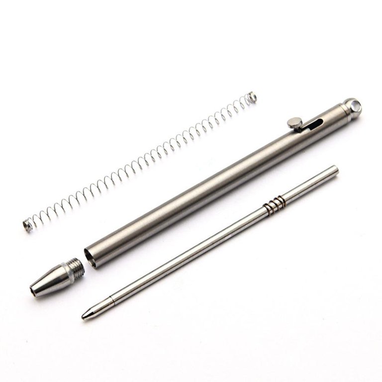 Outdoor Travel Portable Keychain Pen Titanium Ti Mini Practical Ballpoint  Pen