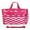 Fuchsia White, variant on CalBags Chevron 19-inch Duffel Bag, Navy White