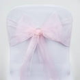 thumbnail image 2 of Efavormart 25pc x Wholesale Sheer Organza Chair Sashes Tie Bows  For Chairs -Catering Wedding Decoration - Pink, 2 of 5