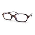 thumbnail image 4 of Narrow Oval Thin Plastic Urban Chic Blue Light Filter Computer Glasses [Tortoise], 4 of 7