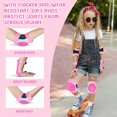thumbnail image 7 of Kids/Girls Knee Pads and Elbow Pads Set for 3-8 Years,Knee Pads for Kids Wrist Guards with Drawstring Bag Adjustable Protective Gear Set for Girls Kids Roller Skating Bike Cycling Skateboard, 7 of 7