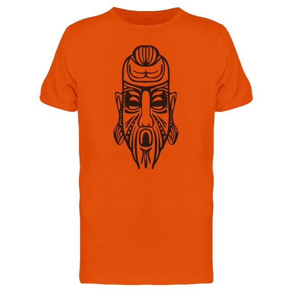 African Ethnic Mask Brown Tee Men's -Image by Shutterstock